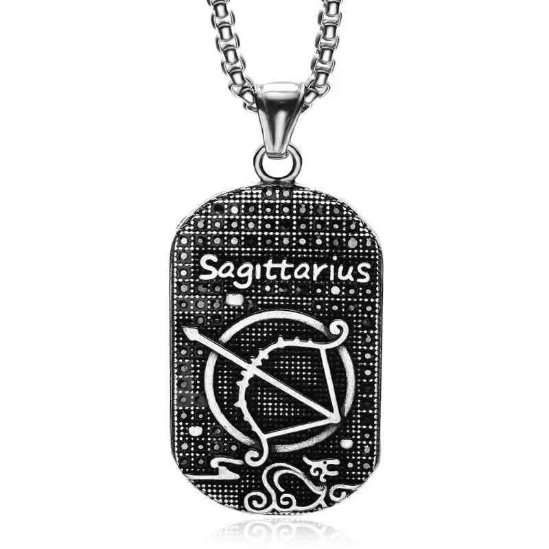 Sagittarius 3D Dog Tag necklaces