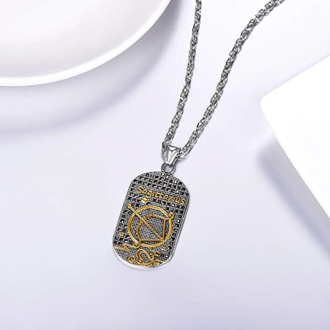 Sagittarius 3D Dog Tag necklaces