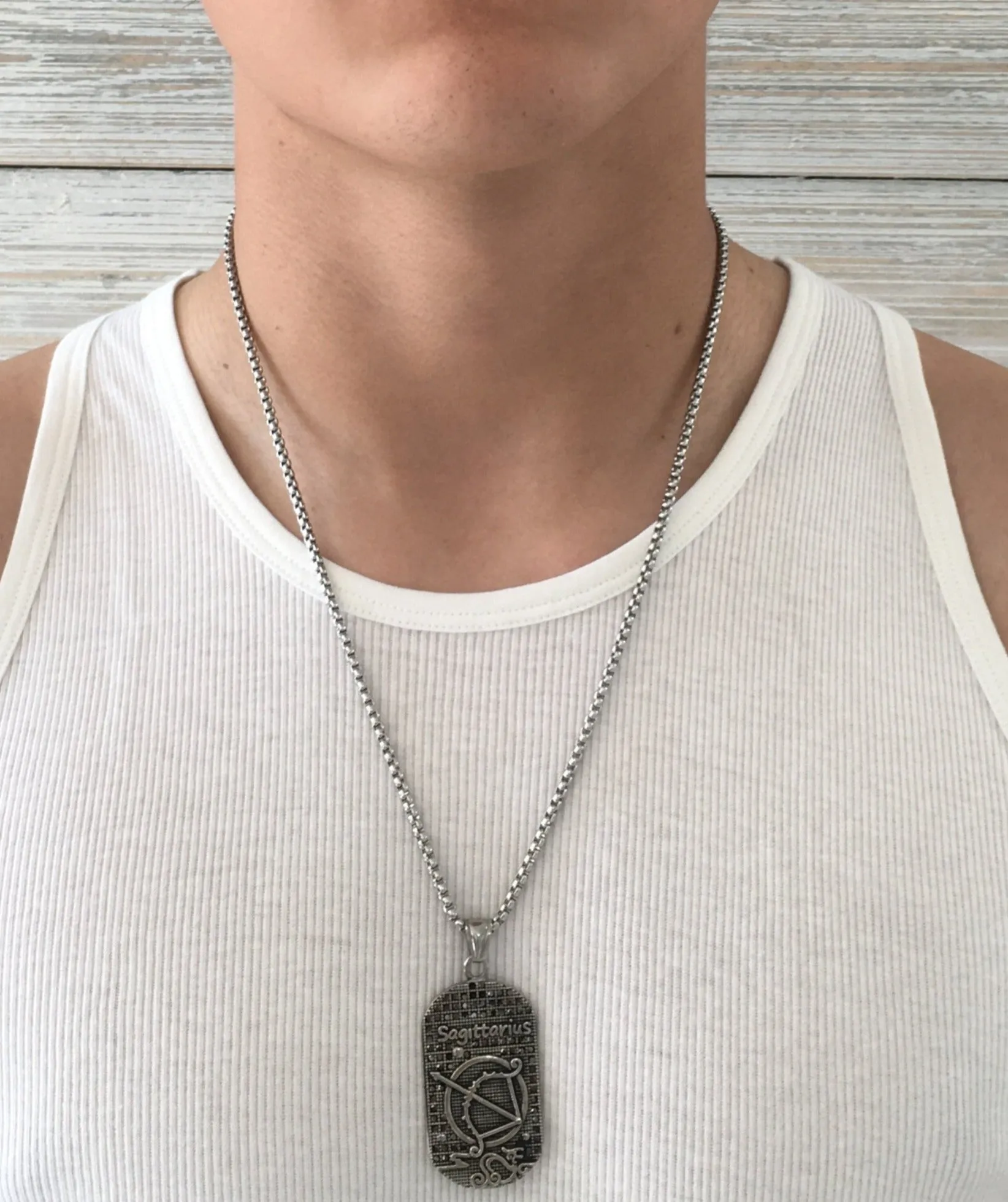 Sagittarius 3D Dog Tag necklaces