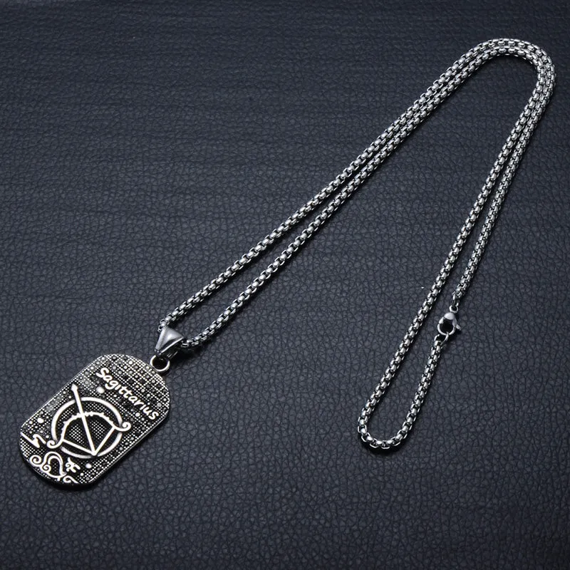 Sagittarius 3D Dog Tag necklaces