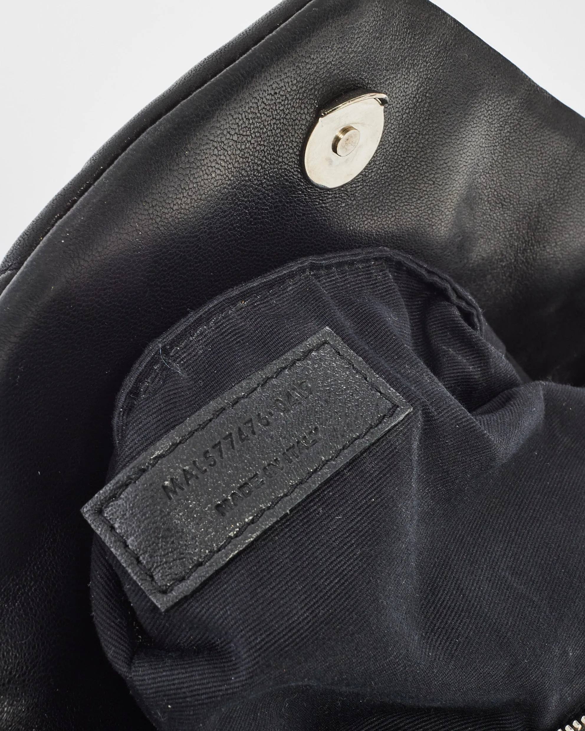 Saint Laurent Black Loulou Puffer Small Shoulder Bag