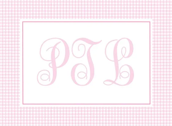 Script Monogram Luggage Tag
