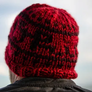 Script Ohio Straight Brim Winter Wool Hat, Buckeyes Beanie, READY TO SHIP, Adult Small Size