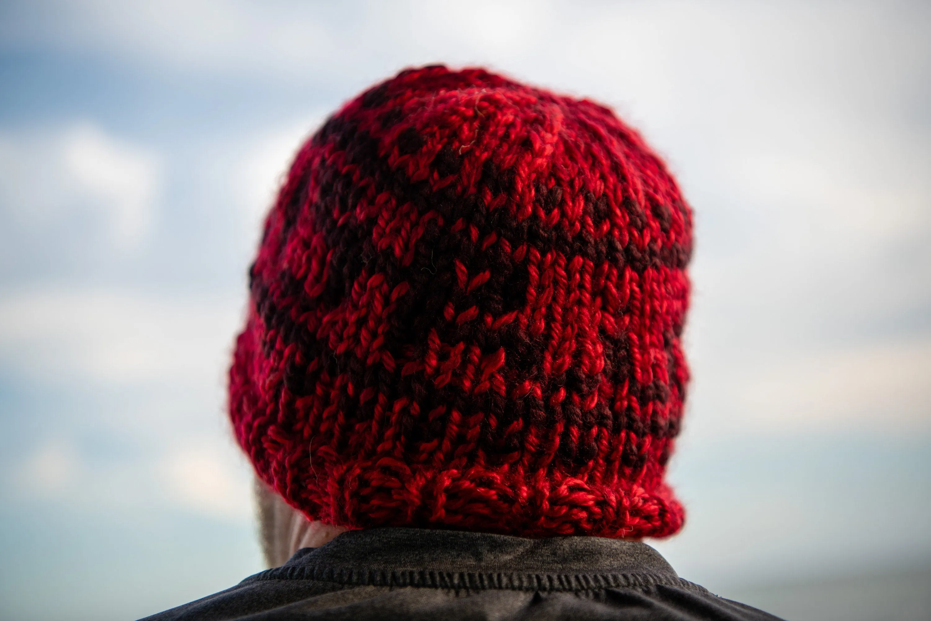 Script Ohio Straight Brim Winter Wool Hat, Buckeyes Beanie, READY TO SHIP, Adult Small Size