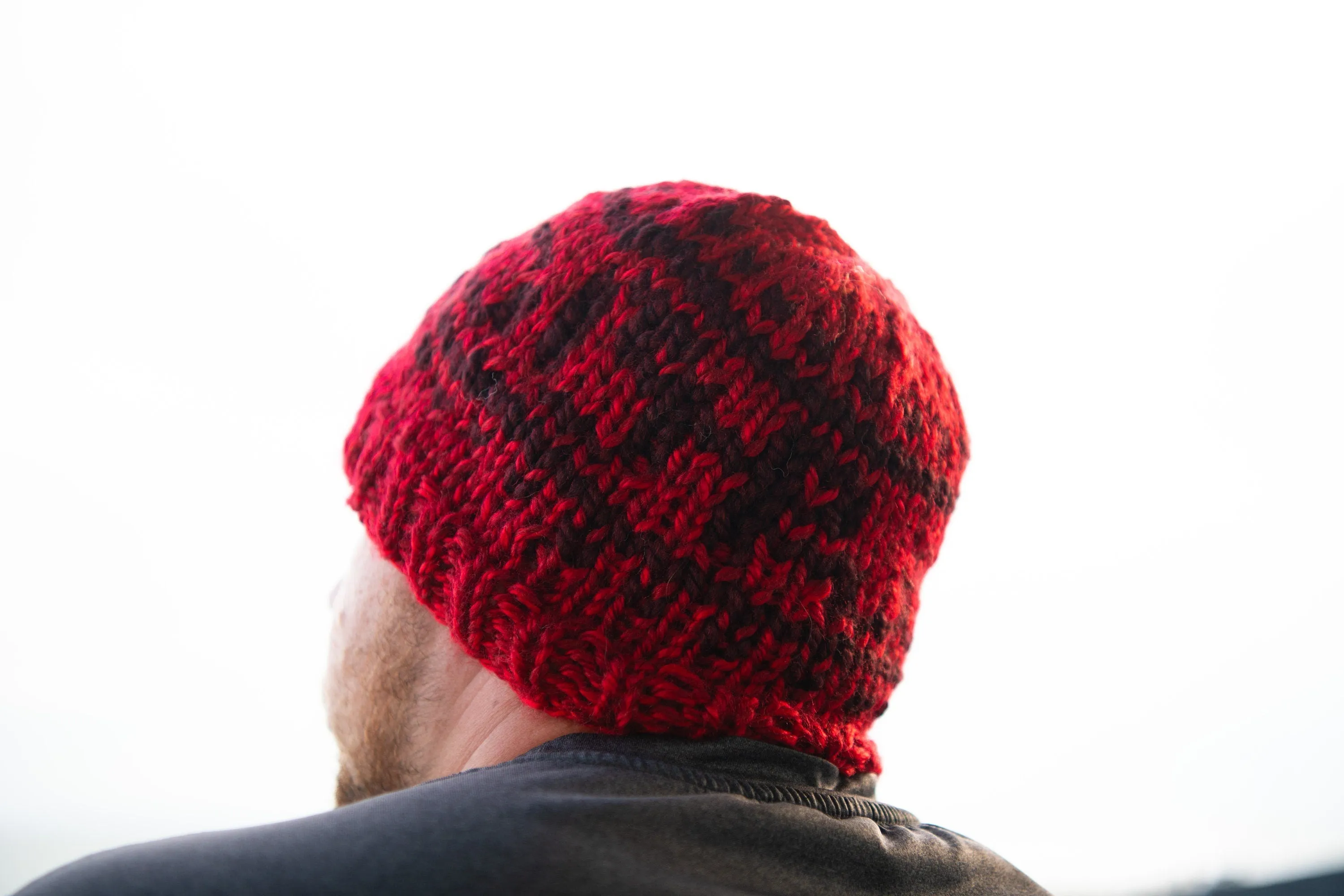 Script Ohio Straight Brim Winter Wool Hat, Buckeyes Beanie, READY TO SHIP, Adult Small Size