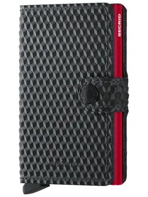 Secrid Miniwallet Cubic Black Red