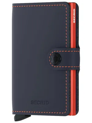 Secrid Miniwallet Matte Nightblue Orange