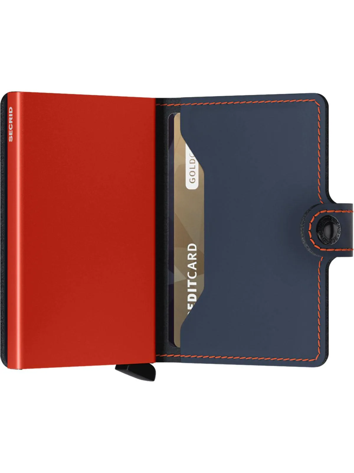 Secrid Miniwallet Matte Nightblue Orange