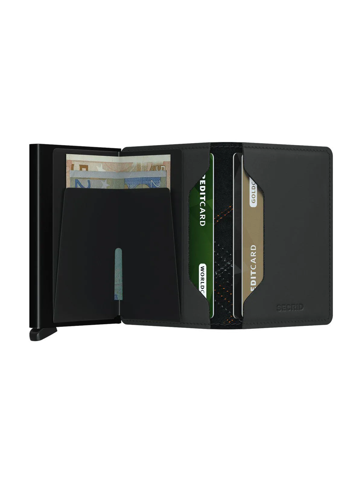 Secrid Slimwallet Stitch Linea Orange