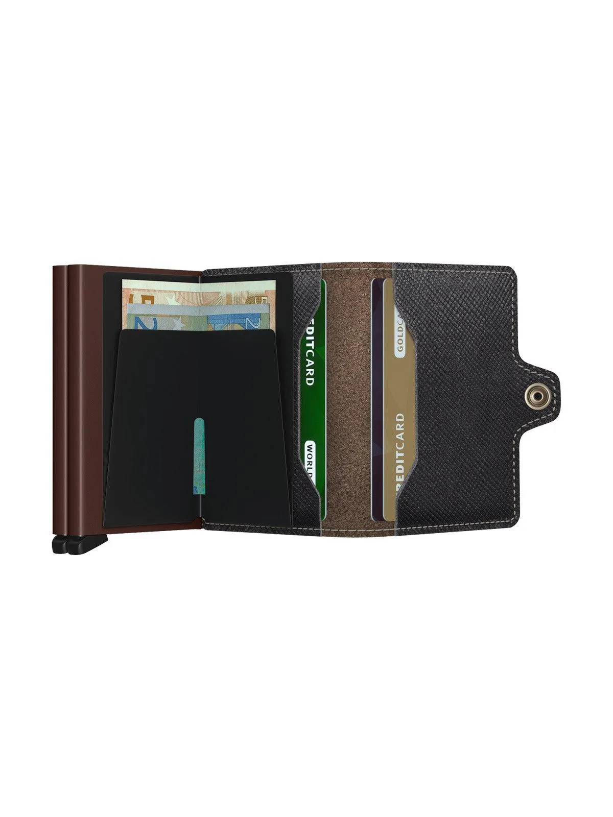 Secrid Twinwallet Saffiano Brown