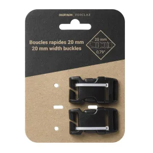 Set of 2 Quick Buckles for Backpacks 20mm
