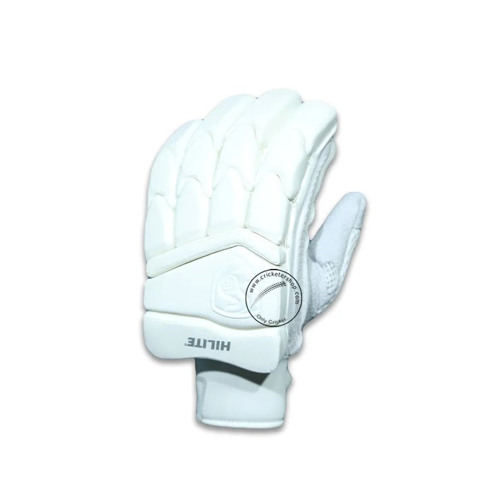 SG Hilite White Cricket Batting Gloves Mens Size Right and Left Handed