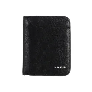 Short Bifold Matte Wallet (Black)