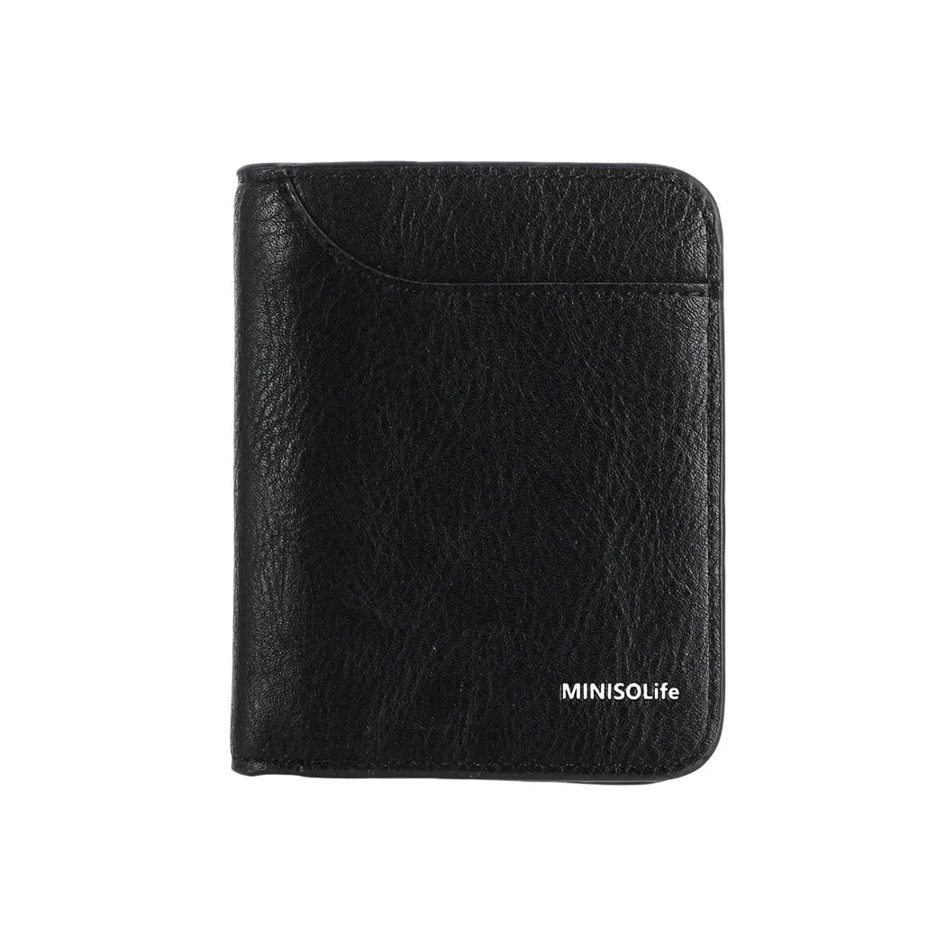 Short Bifold Matte Wallet (Black)