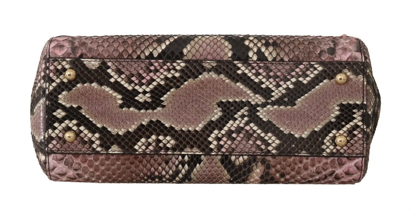 SICILY Pink Python Snakeskin Borse Handbag