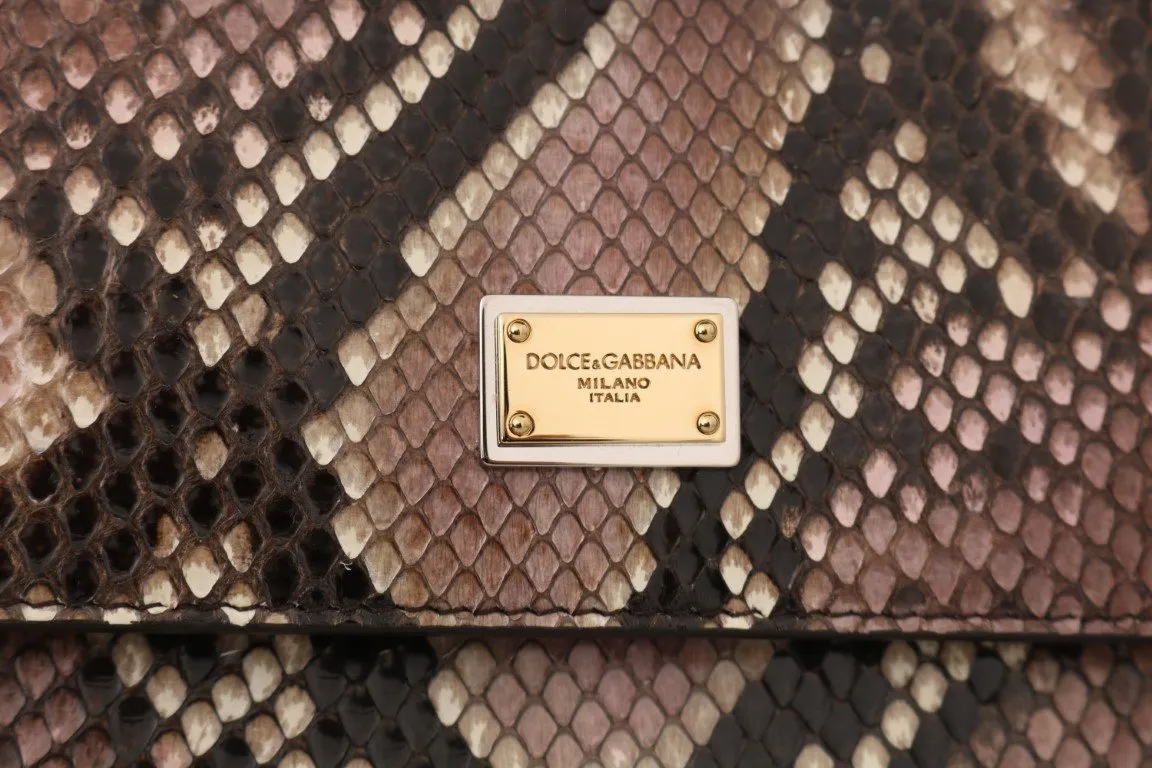 SICILY Pink Python Snakeskin Borse Handbag