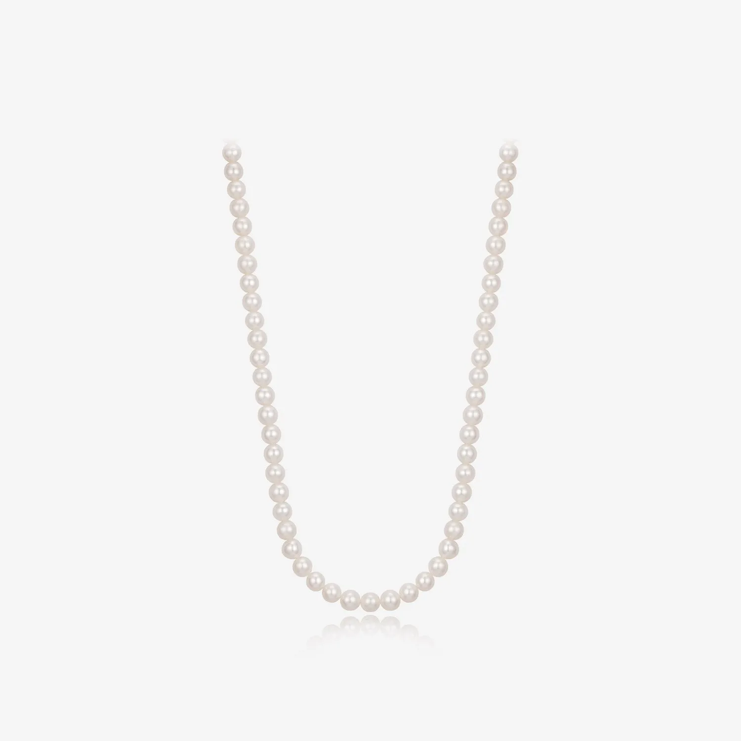 Signature. D Gold Pearl Necklace JDRNR3S716W (5mm)