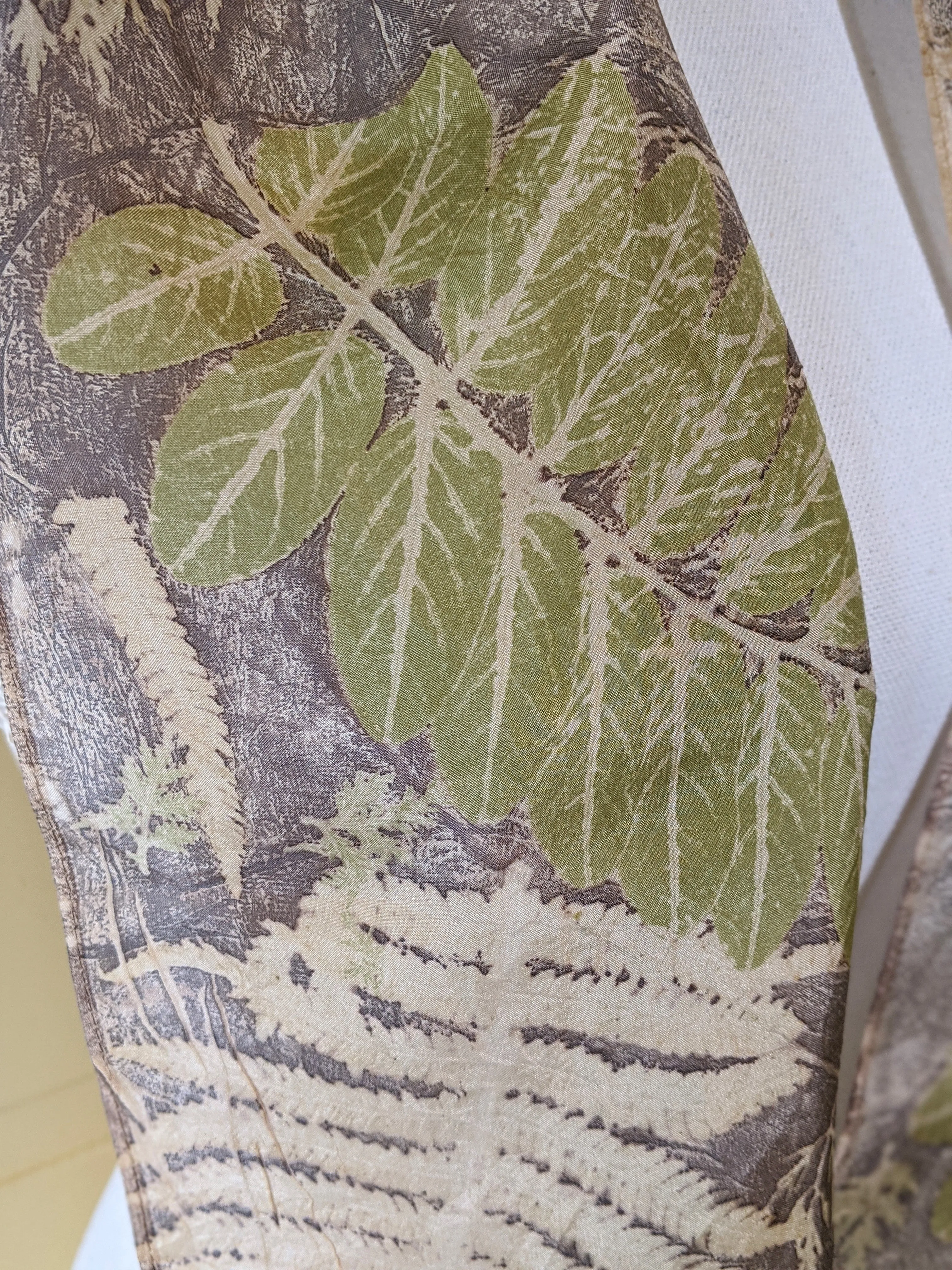 Silk Habotai Eco-Printed Scarf