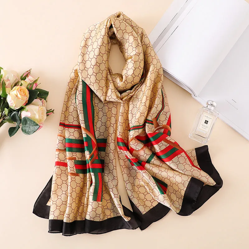 Silk Scarf Shawl Wrap for Women Ladies Girls 90x180