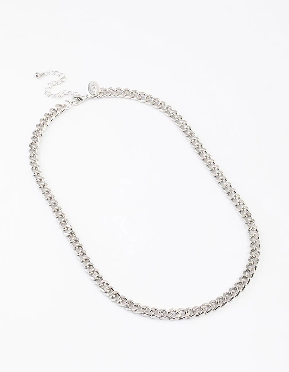 Silver Classic Curb Chain Necklace