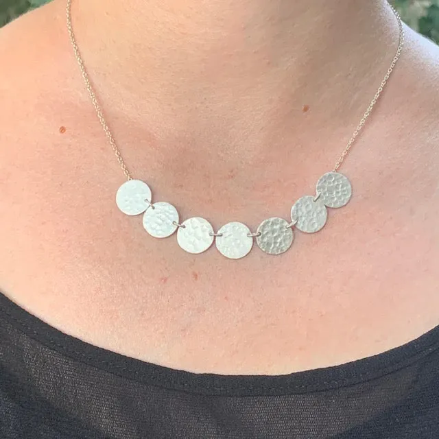Silver Disc Necklace