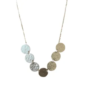 Silver Disc Necklace