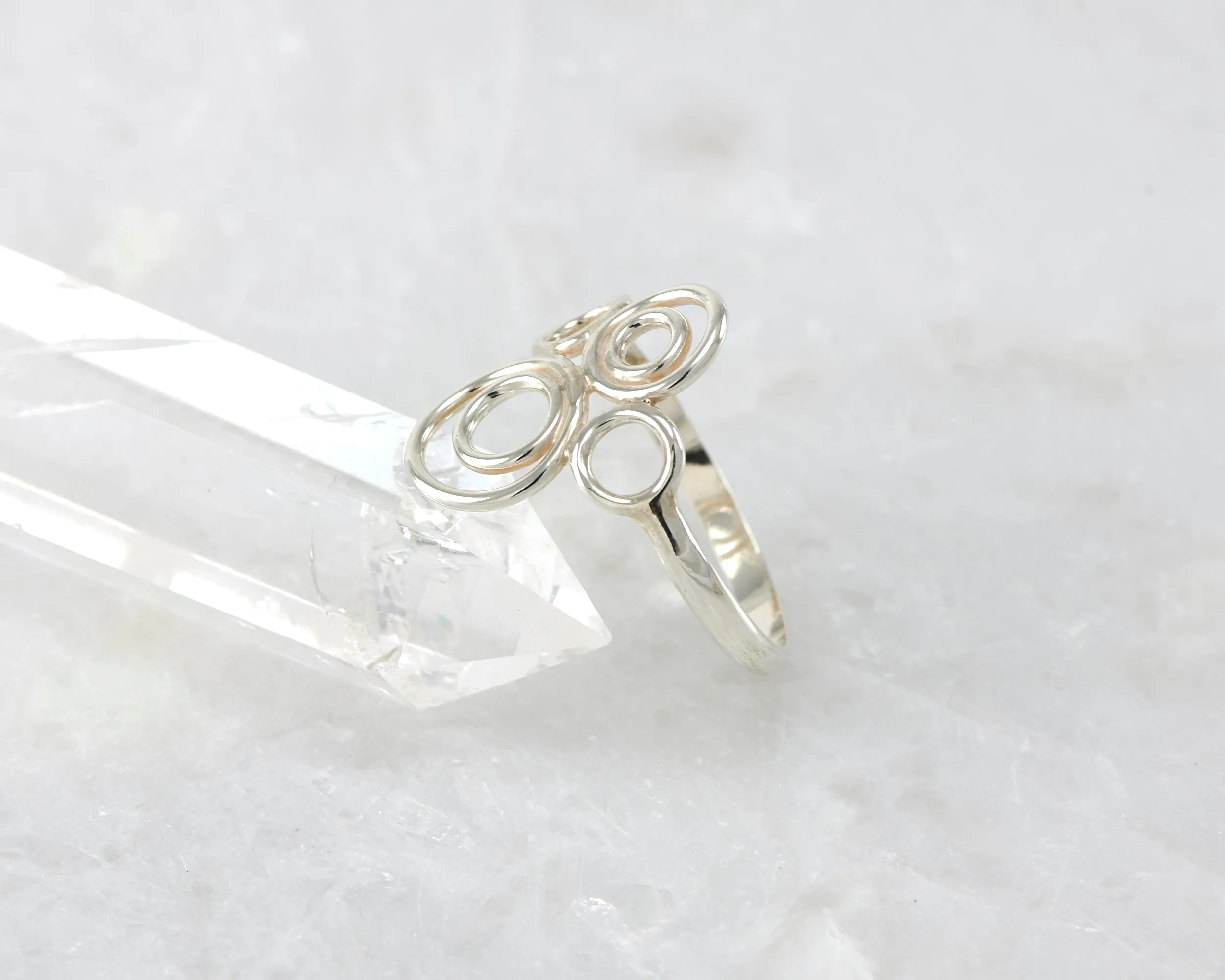 Silver Many Circles Ring