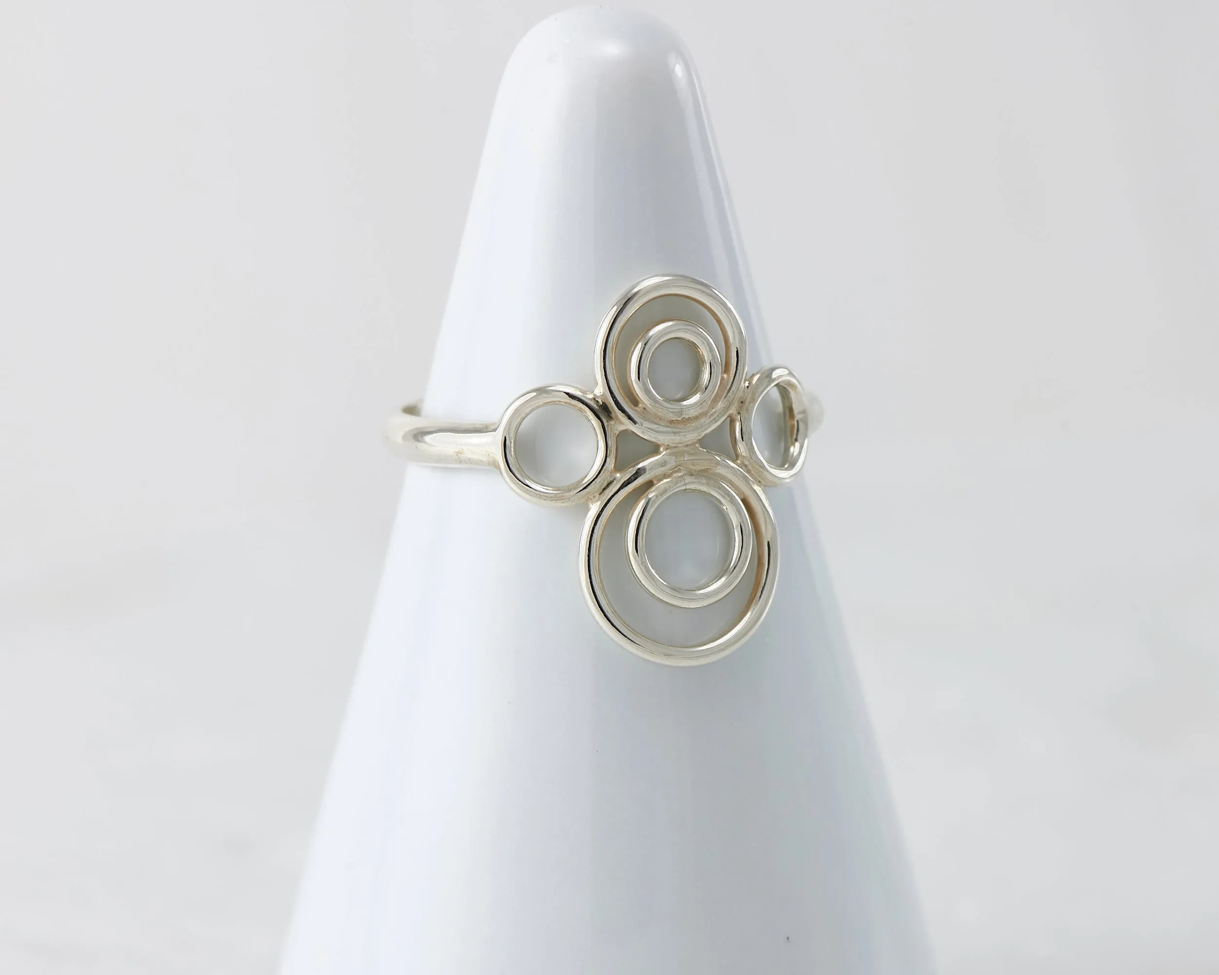 Silver Many Circles Ring