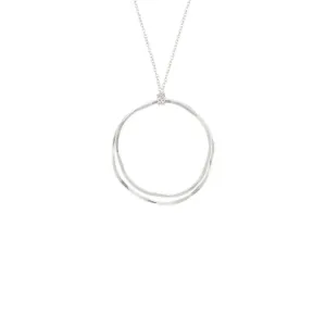 Simple Caldera Necklace in Silver