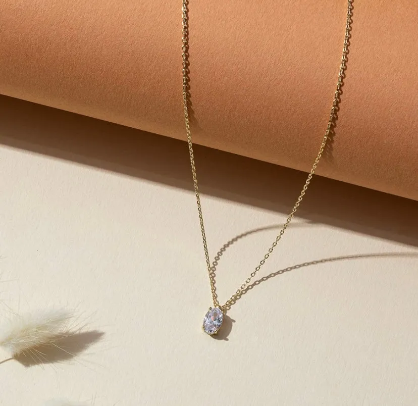 Single Stud Necklace