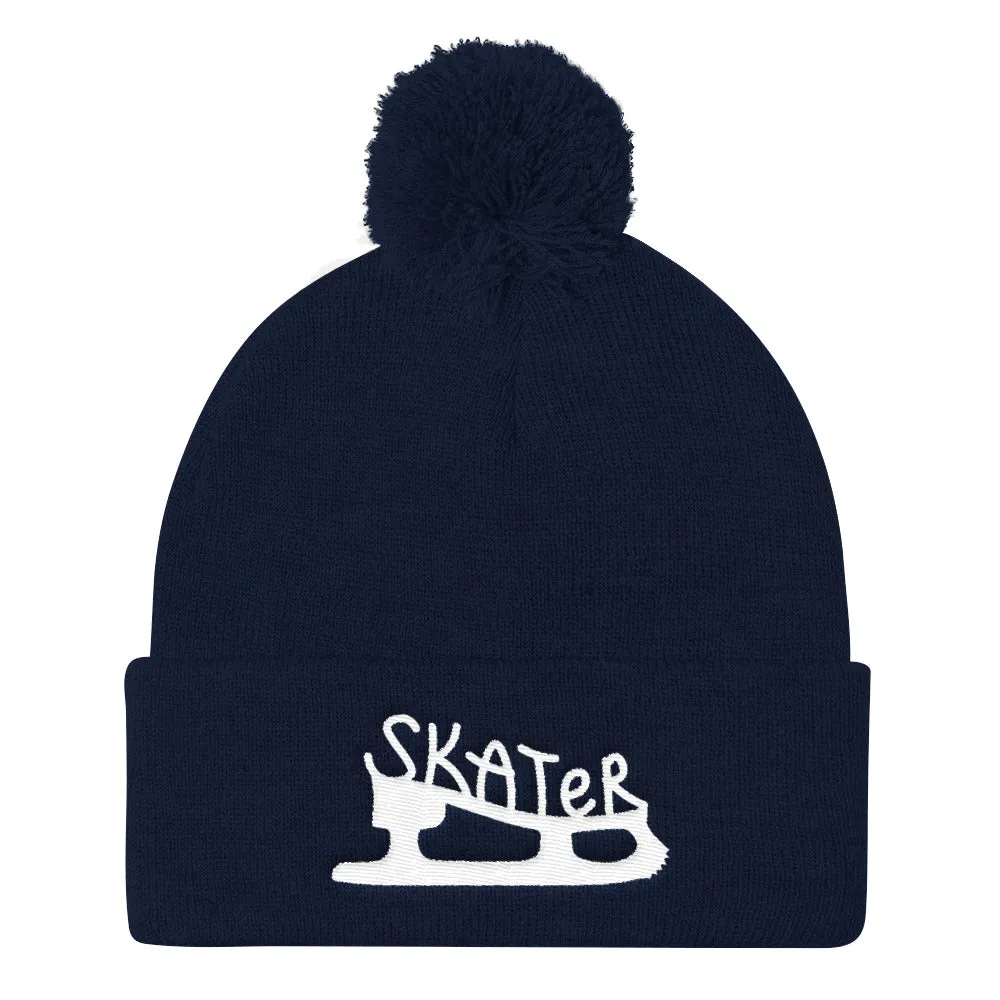 Skater Pom Pom Knit Beanie