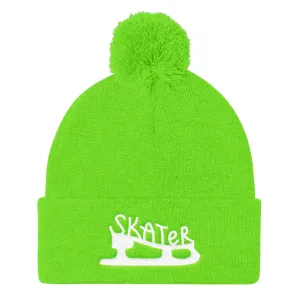 Skater Pom Pom Knit Beanie
