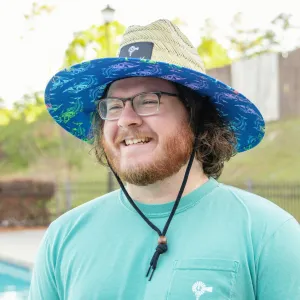 Skully Colored - Straw Hat