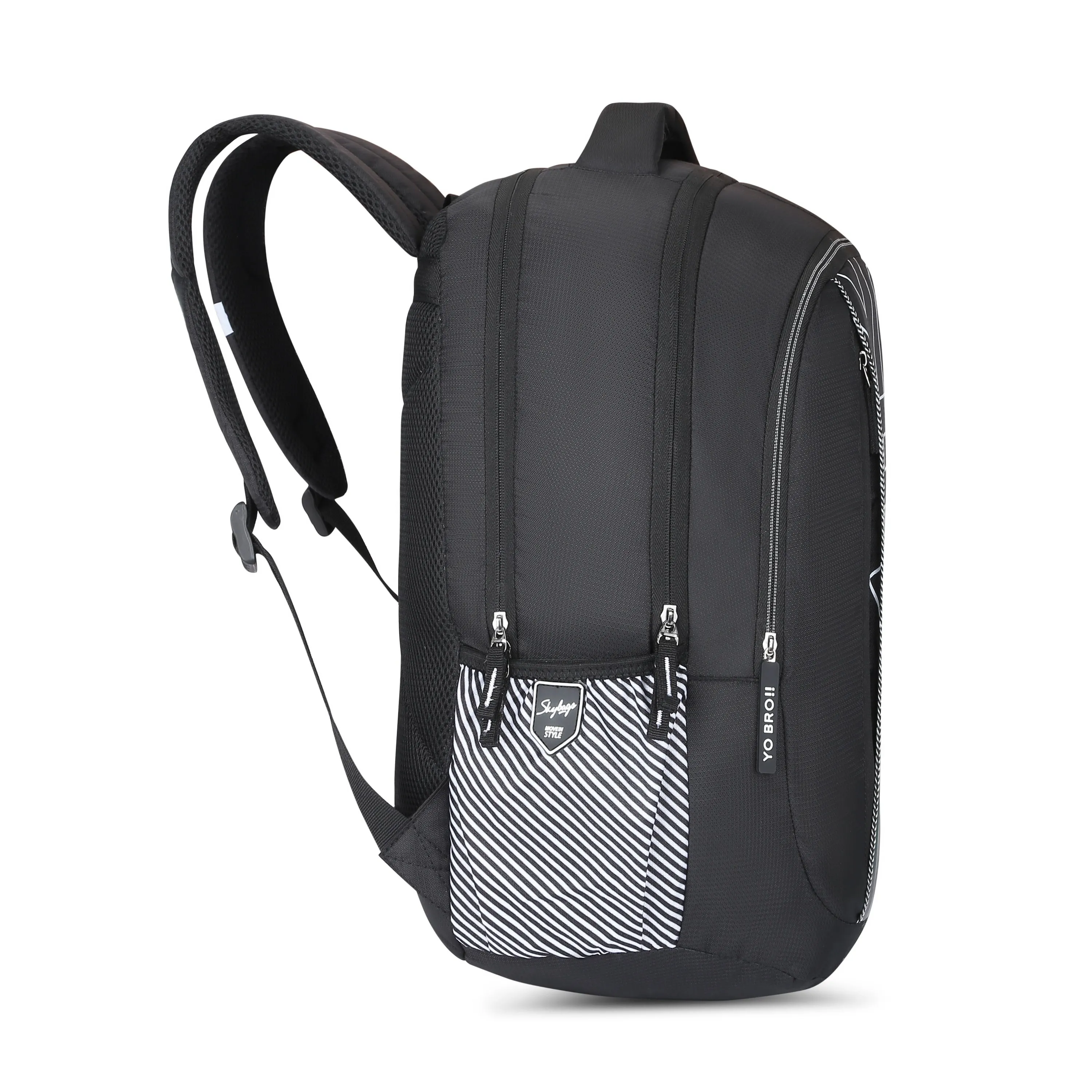Skybags KLAN 03  SCHOOL BACKPACK BLACK