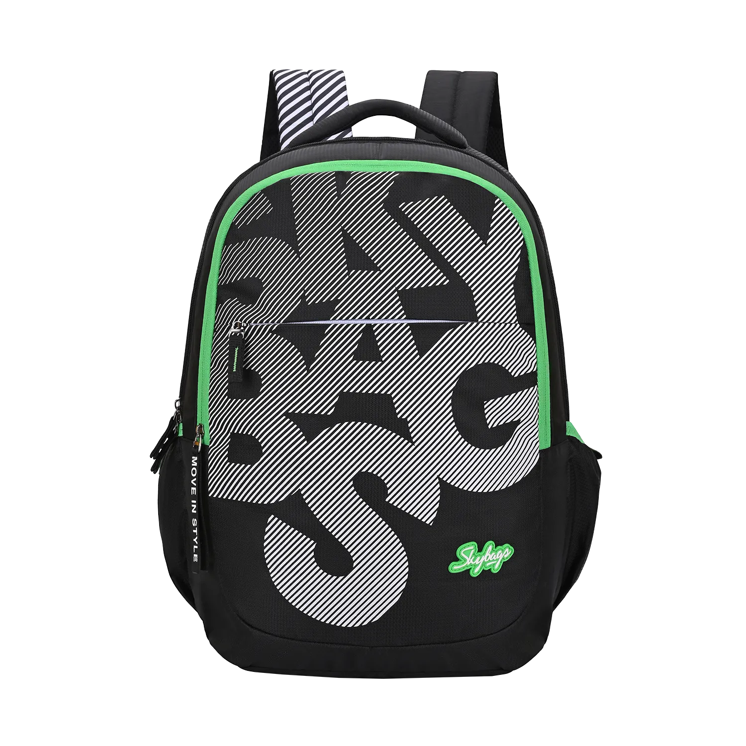 Skybags KLAN PLUS 01  SCHOOL BACKPACK BLACK