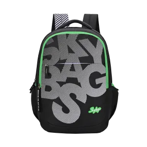 Skybags KLAN PLUS 01  SCHOOL BACKPACK BLACK