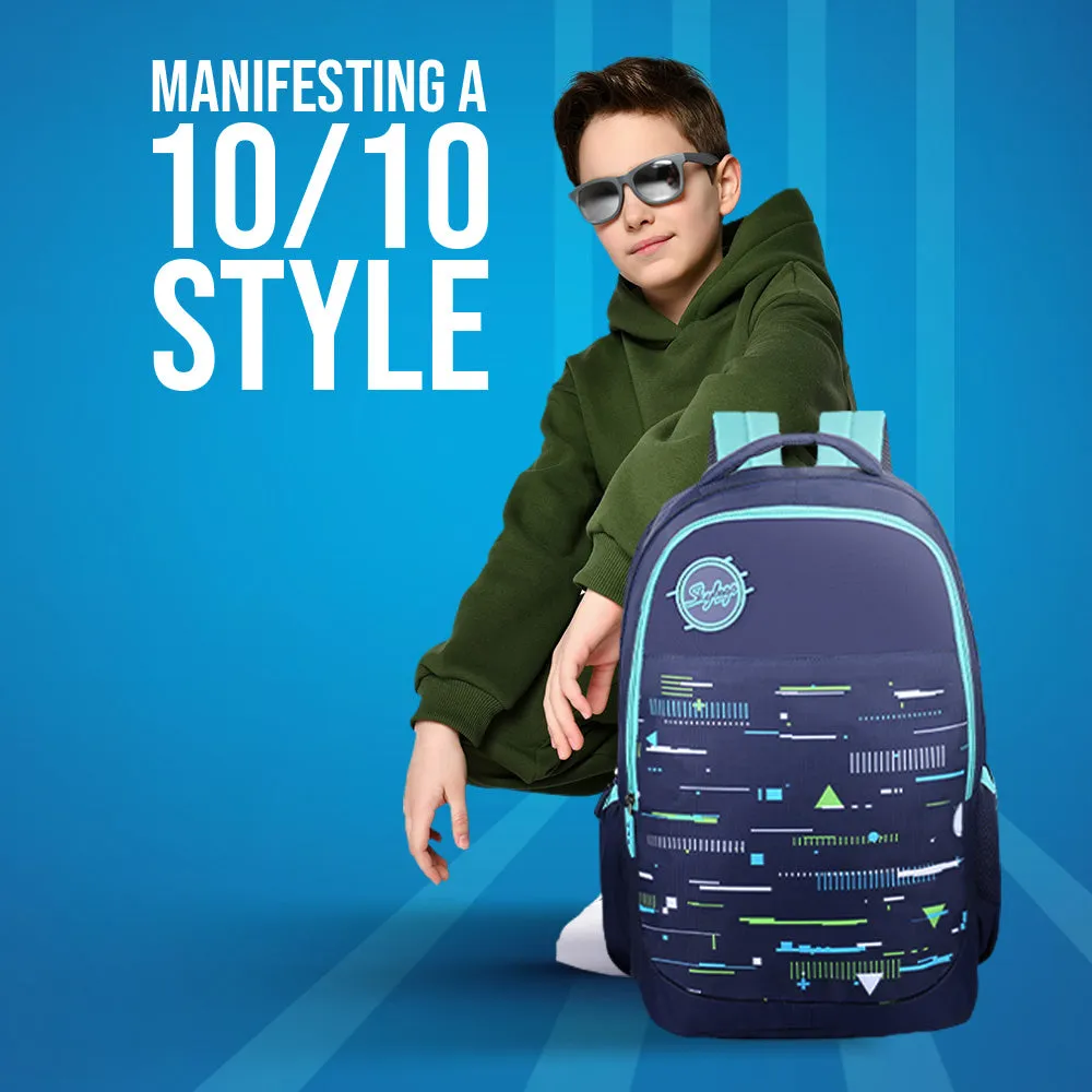 Skybags Squad 07  School Backpack Indigo