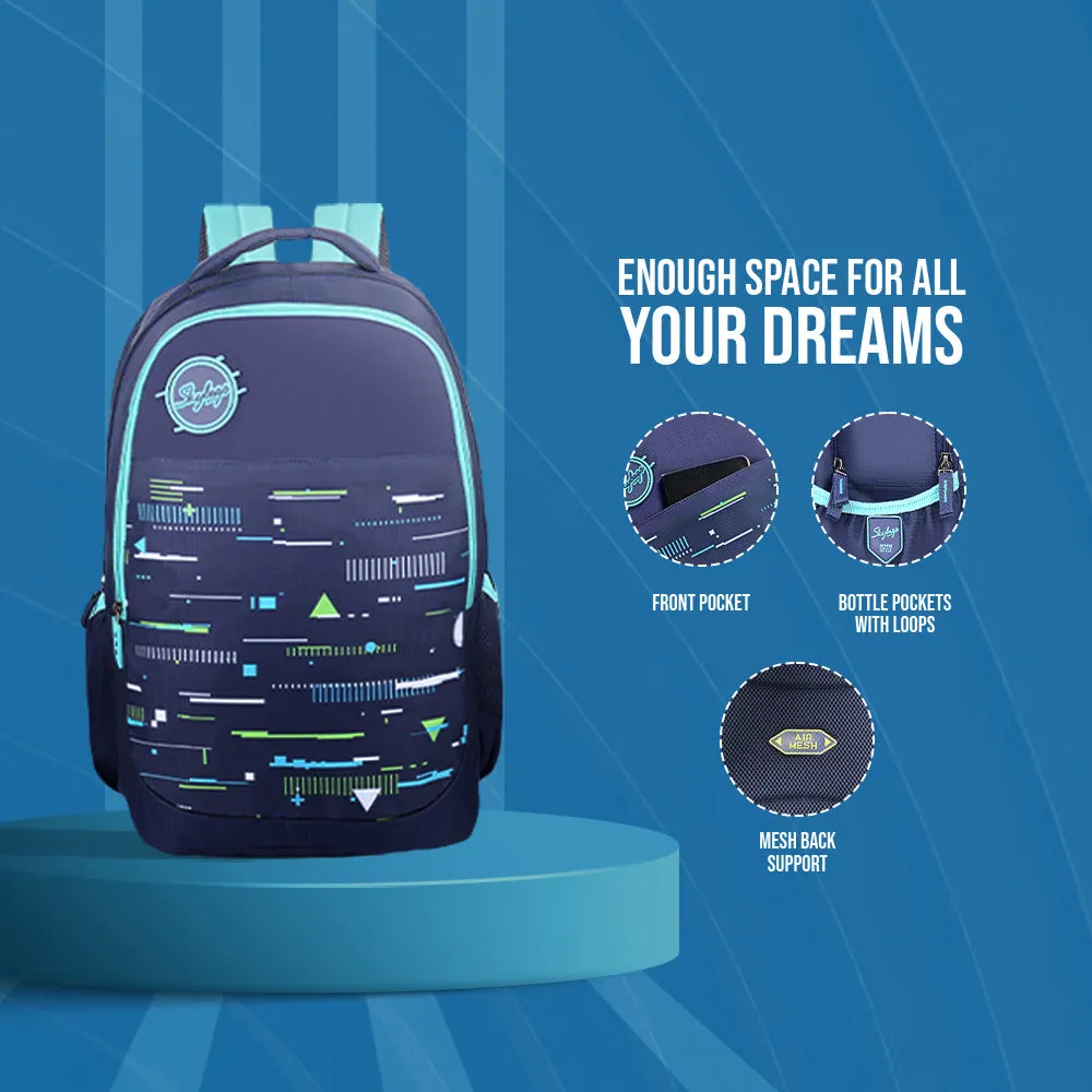 Skybags Squad 07  School Backpack Indigo