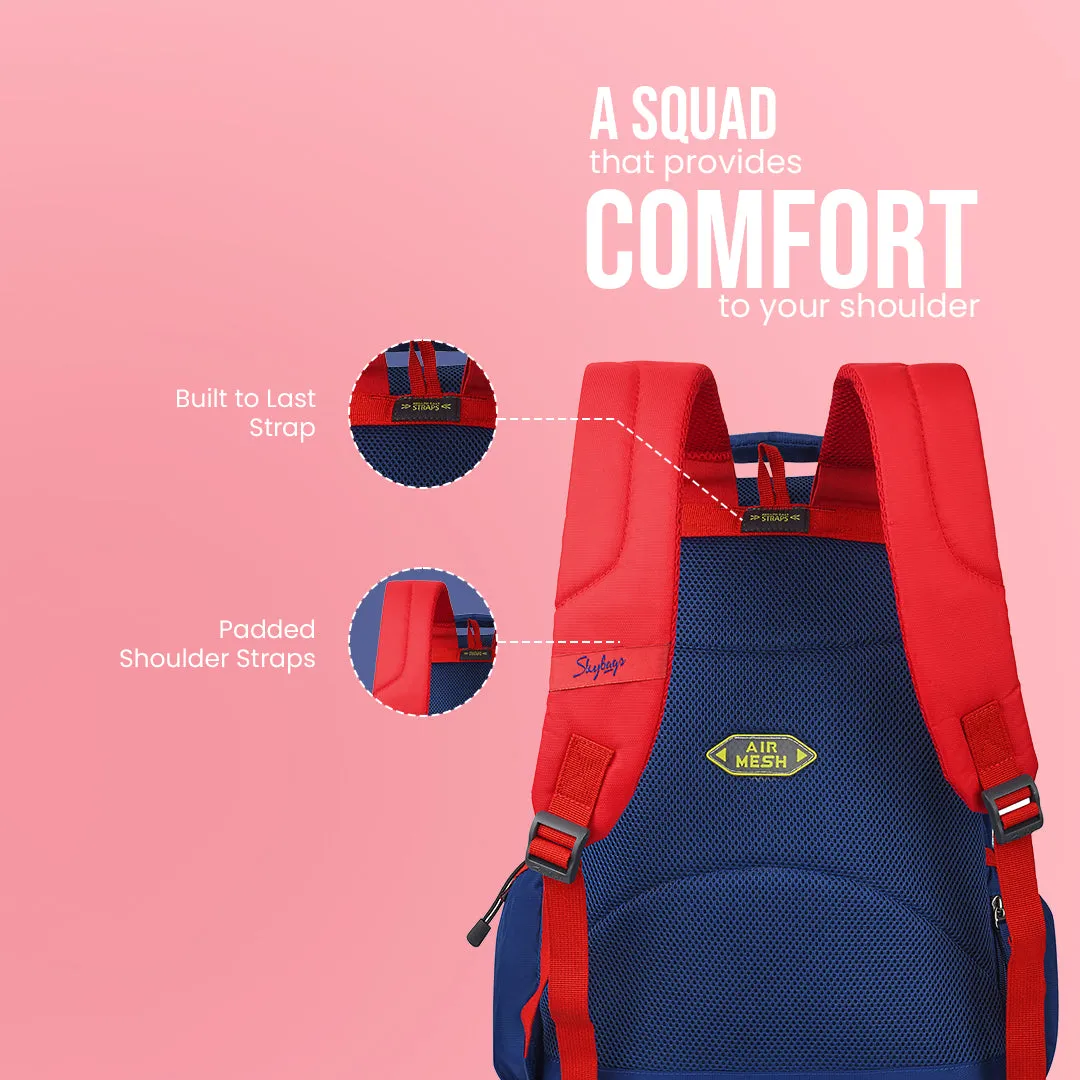 Skybags Squad Nxt 01  School Backpack Blue