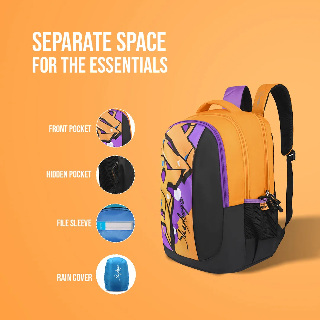 Skybags Squad Pro 03  School Backpack Orange