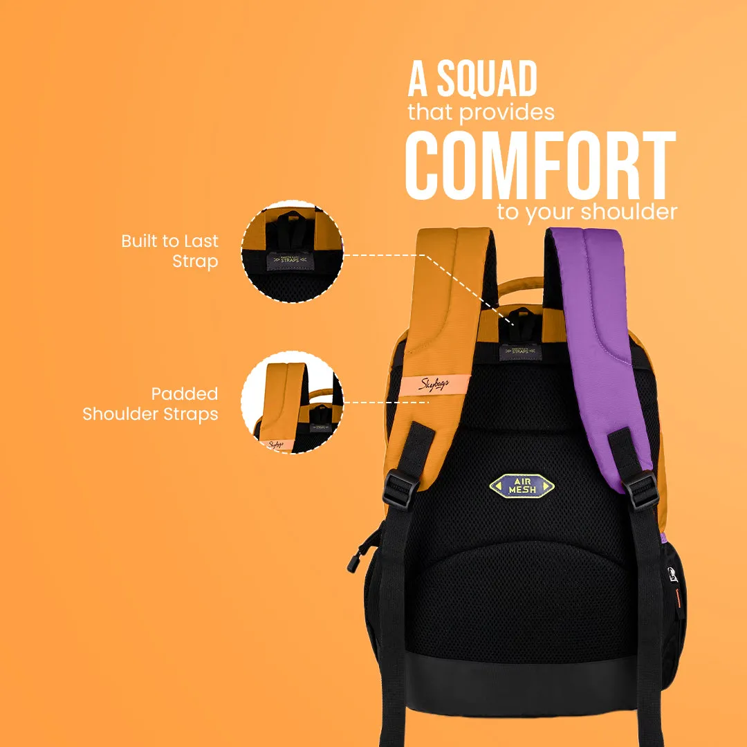 Skybags Squad Pro 03  School Backpack Orange