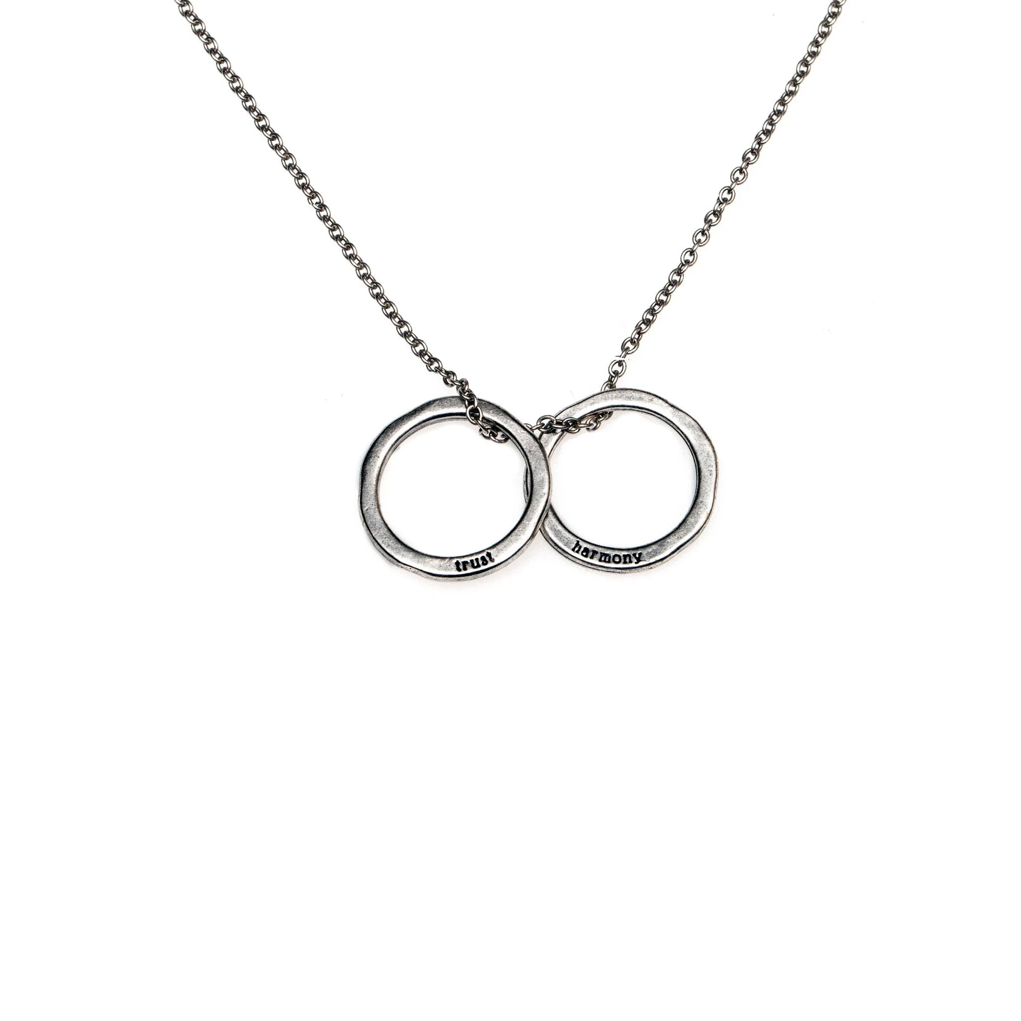 Small Circle Word Necklaces