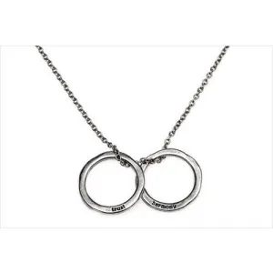 Small Circle Word Necklaces
