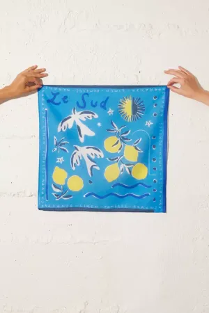 SMALL LE SUD SCARF - BLEU