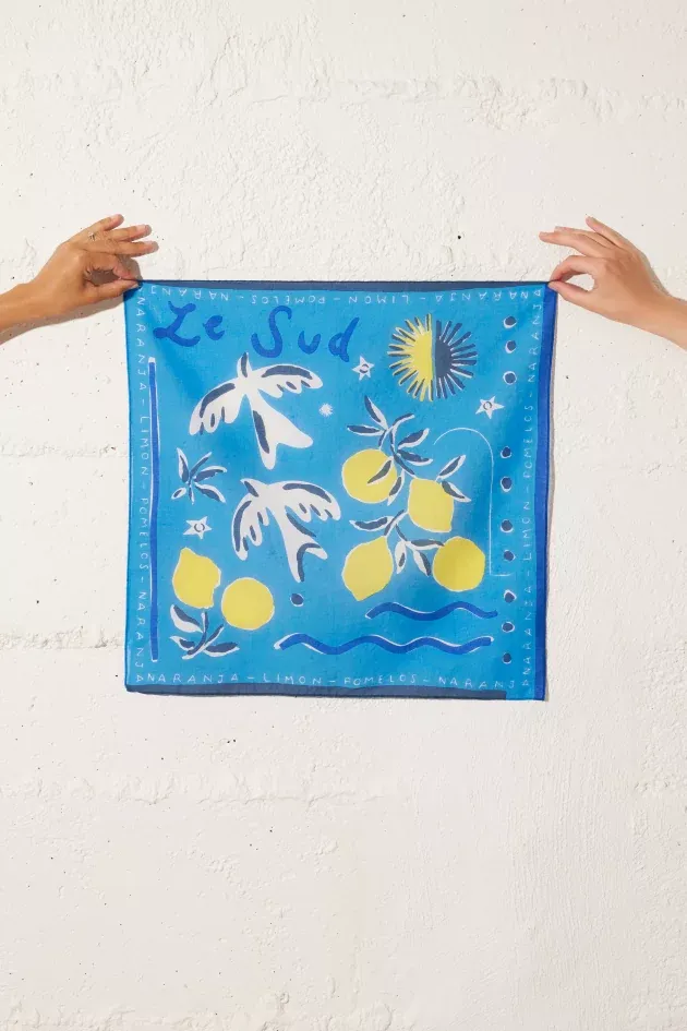SMALL LE SUD SCARF - BLEU