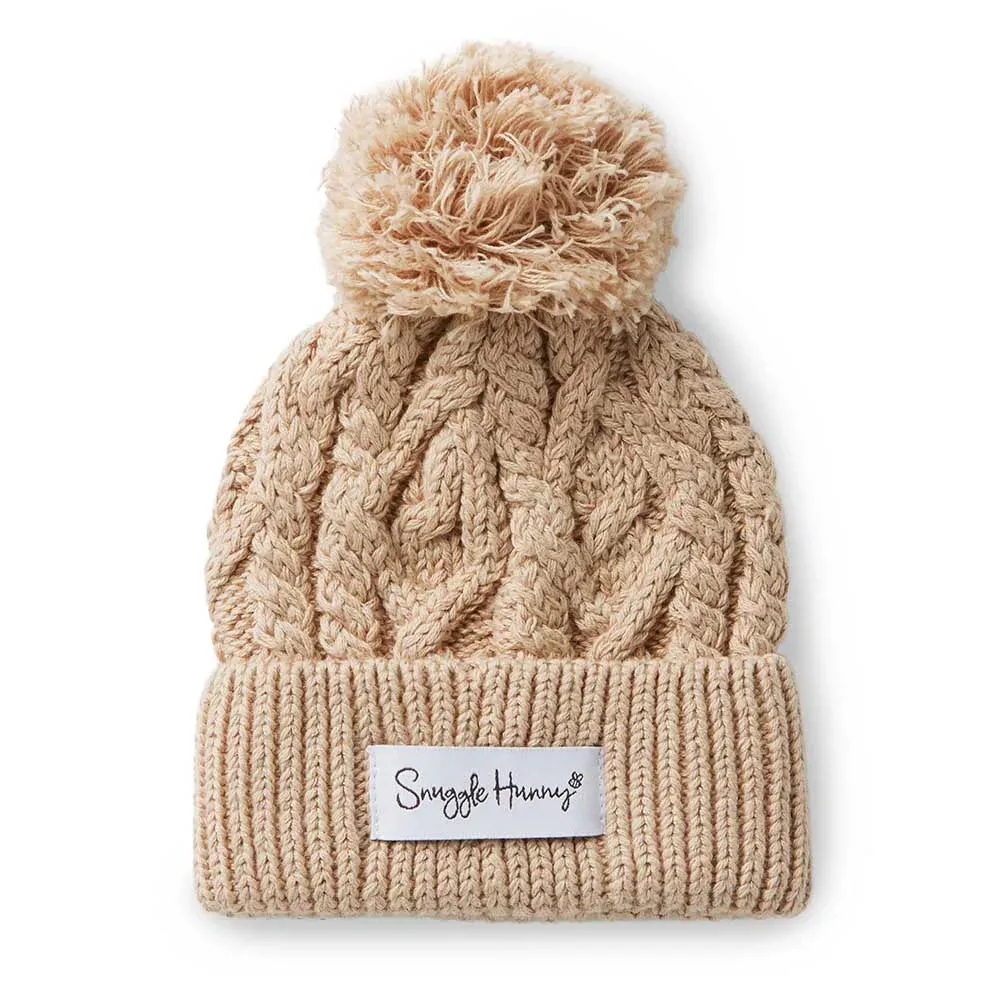 Snuggle Hunny Newborn Organic Knit Beanie -  Hazelnut