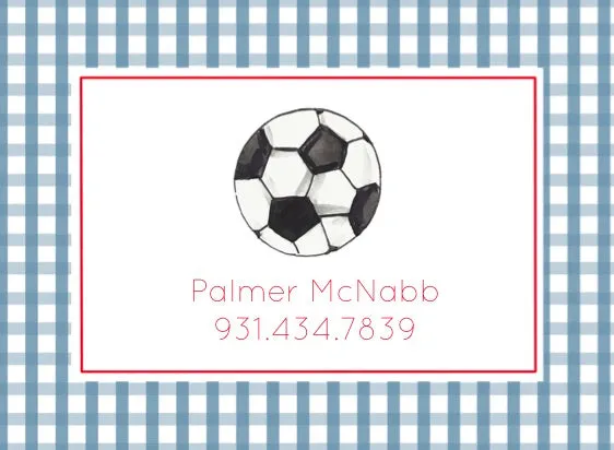 Soccer Ball Luggage Tag