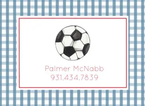 Soccer Ball Luggage Tag