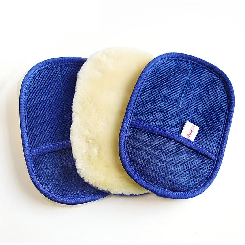 Soft Fleece Car Thickened Waxing Gloves Cleaning Tool