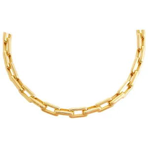 Solid Chunky Paperclip Necklace